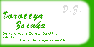 dorottya zsinka business card